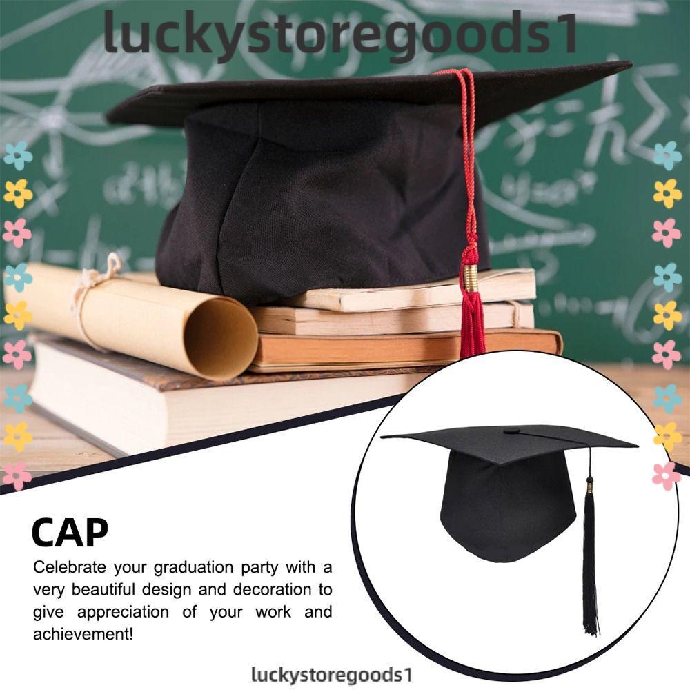 LUCKYSTOREGOODS Graduation Hat, Congrats Grad University Mortarboard ...