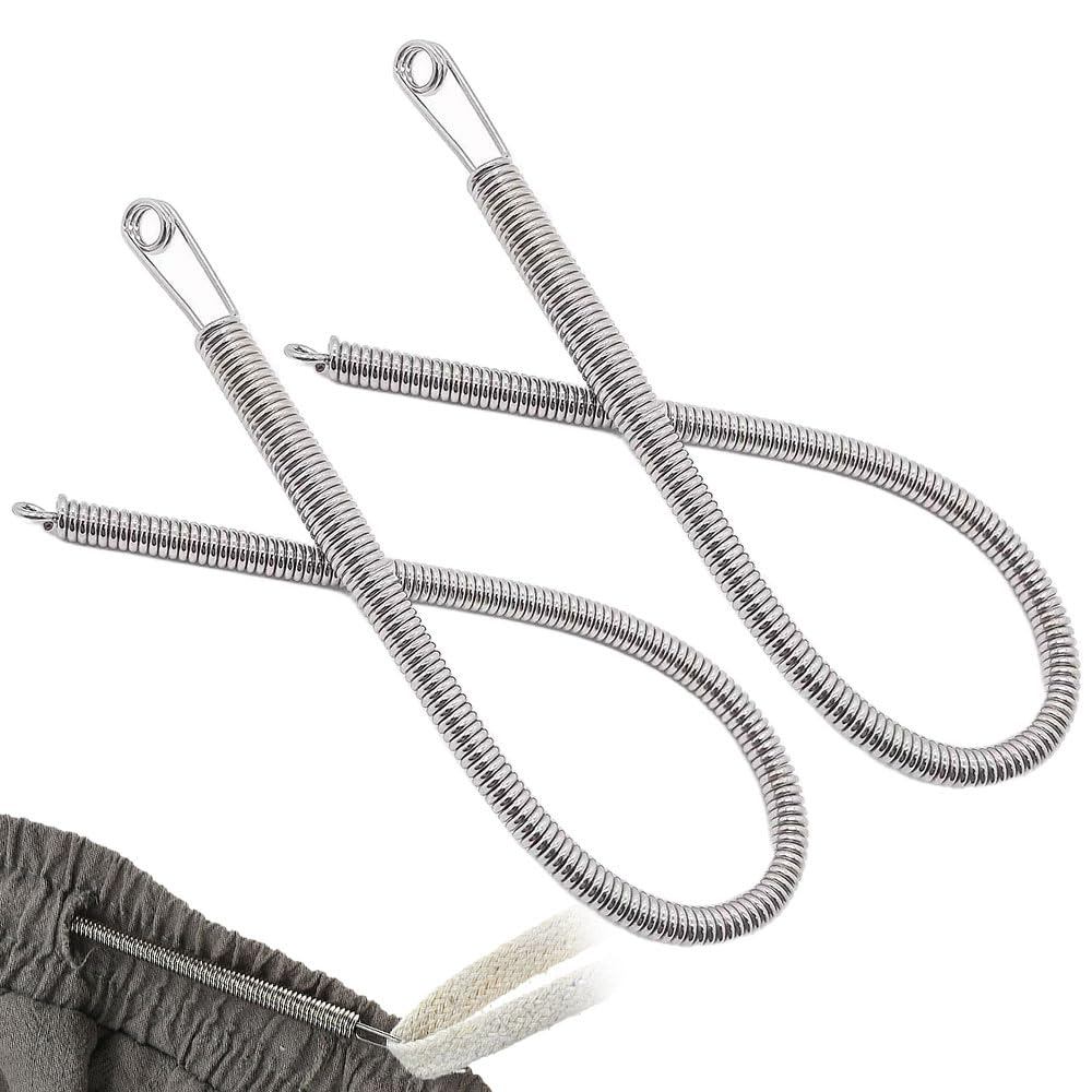 1/3Pcs Bendable Spring Drawstring Threader Flexible Metal Elastic Band ...