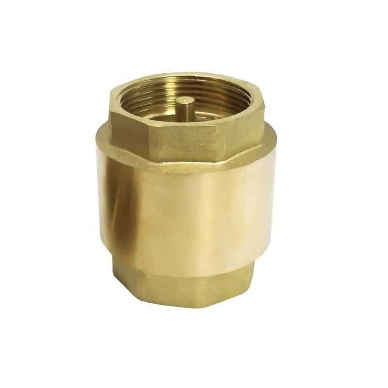 Brass Vertical Check Thickened Water Pipe Non-return One-way Spring ...