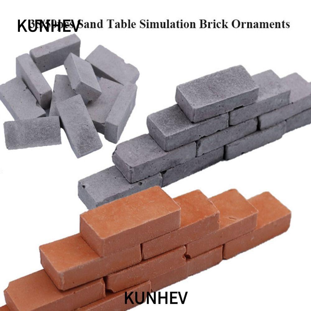 KUNHEV 35/50pcs Simulation Brick, Durable DIY Sand Table Brick, 4 ...
