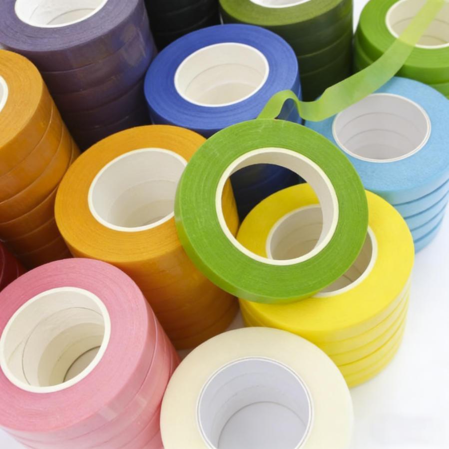 Self-Adhesive Flower Arrangements colorful 30m FLOWER STEM TAPE crepe ...