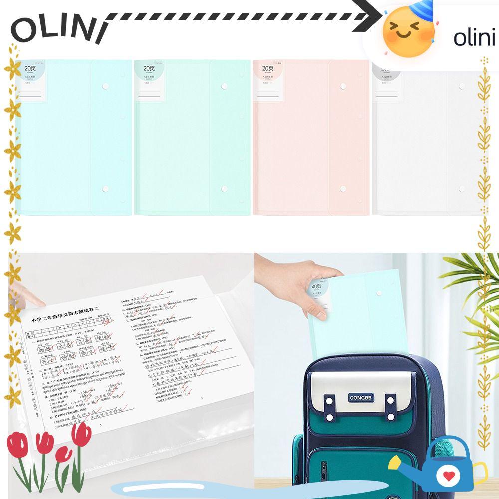 OLINI Folded Folders, Transparent Exam Folder Test Paper Folder, A3 ...