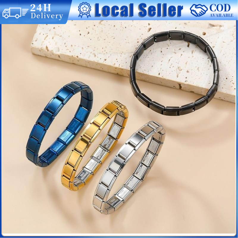 3 Colors Bracelet Italian Charm Bracelet Fit 9mm Stainless Steel ...
