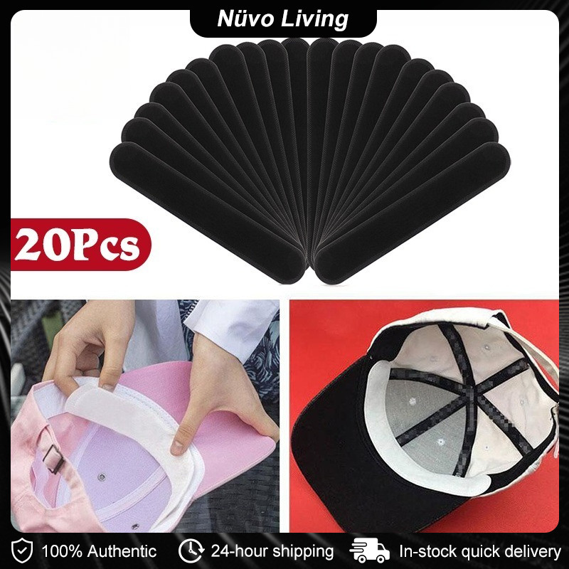20Pcs Sweat Bands for Cap Disposable Hat Anti Sweat Anti-dirty Stickers ...