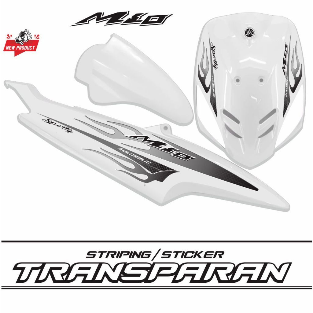 MIO TRANSPARENT UV STRIPING STICKER MIO STICKER | Shopee Philippines