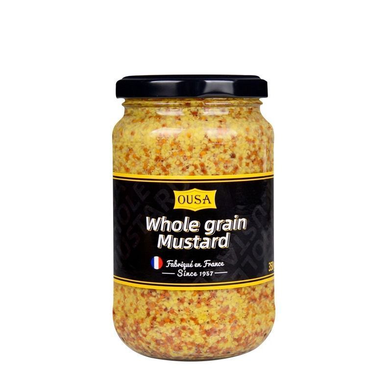 French Original OUSA OUSA Whole Mustard Seed Sauce 350g/Bottle Burrito ...