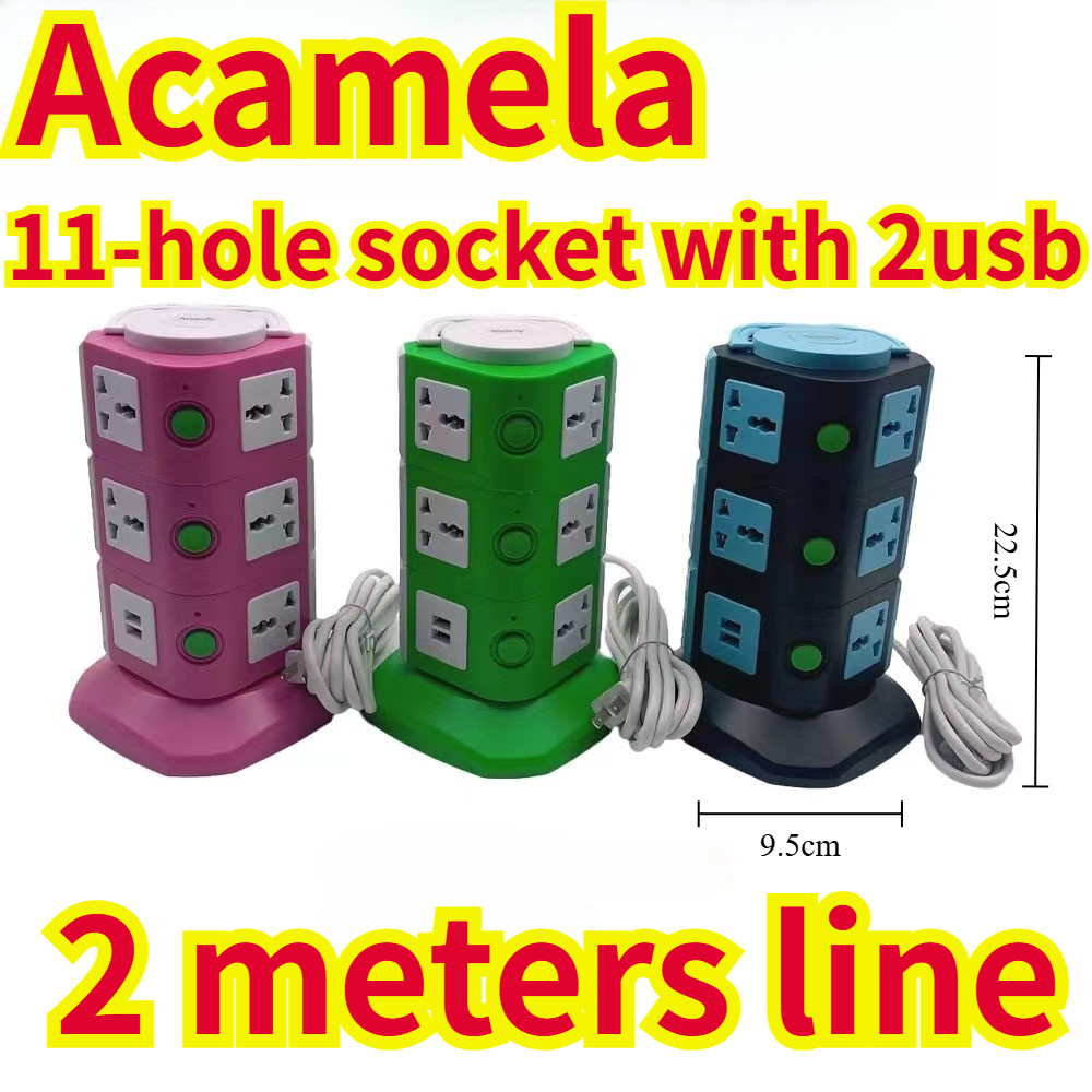 11-hole socket with 2usb mobile phone charging multi-function vertical ...