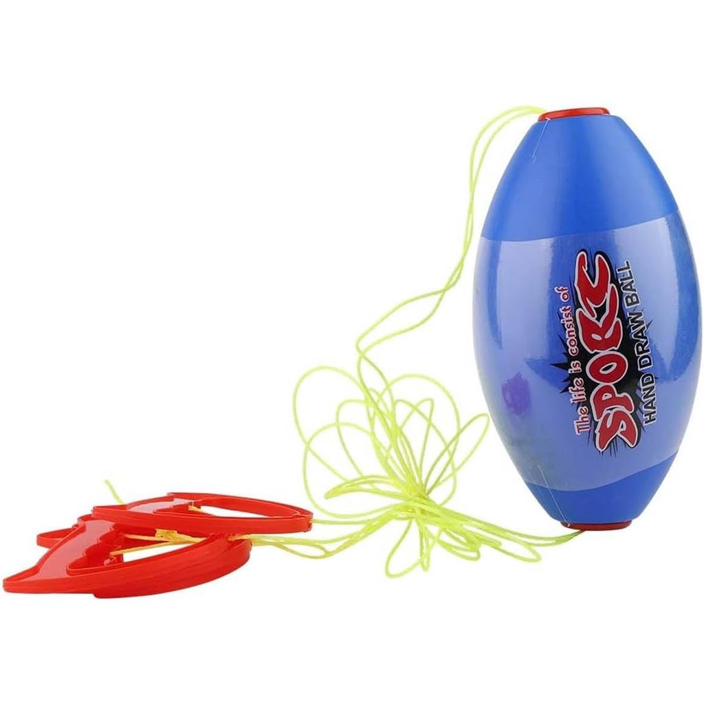 Zoom Ball, Plastic Zip Ball Hole Design Zip Toy with Flexible Rope Pull ...