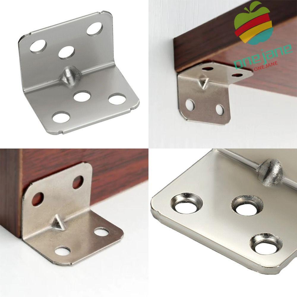 ONE-JANE 10PCS Corner Brackets, L-Shaped Drawer Support Metal Angle ...