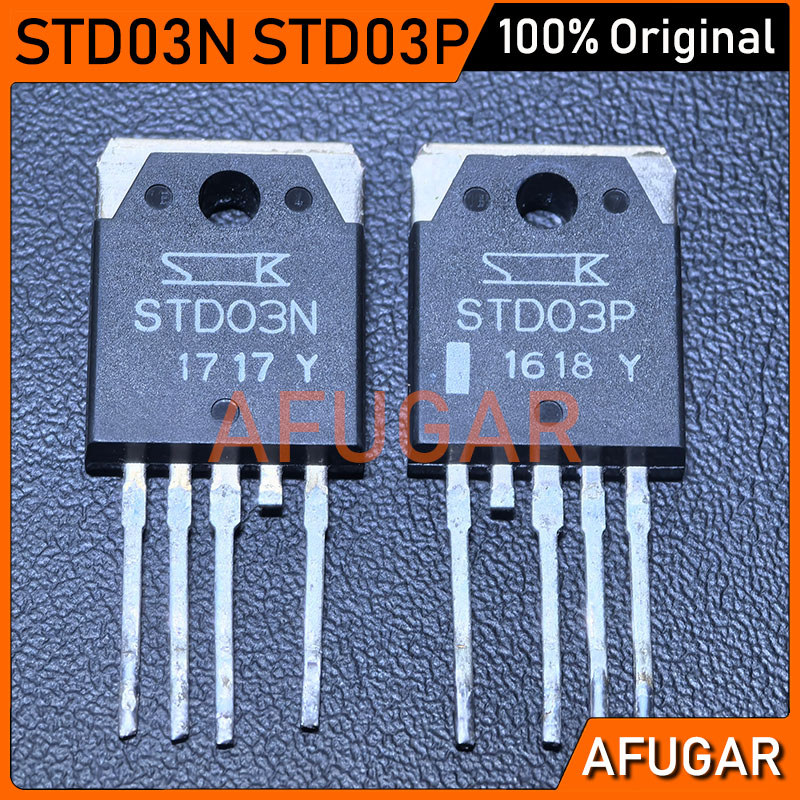 2Pair Original Second-hand STD03N STD03P STD03 TO-3P transistor board ...