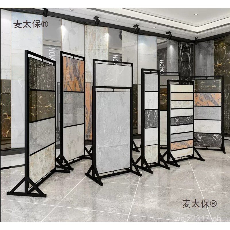 Floor-standing display rack for large ceramic tiles, vertical floor ...