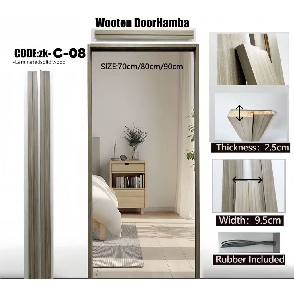 Laminated Solid Wood Jamb for Laminated Wooden Door | Shopee Philippines