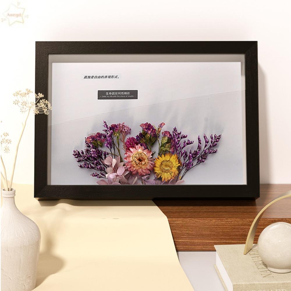 AWNGD Picture Memory Floating Wood Range Deep Box Photo Display ...