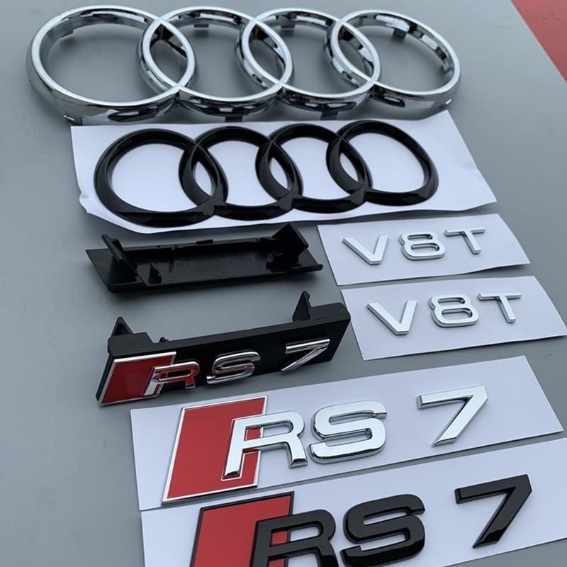 Audi new Audi RS7 logo A7 S7 refit logo front and rear four ring label ...