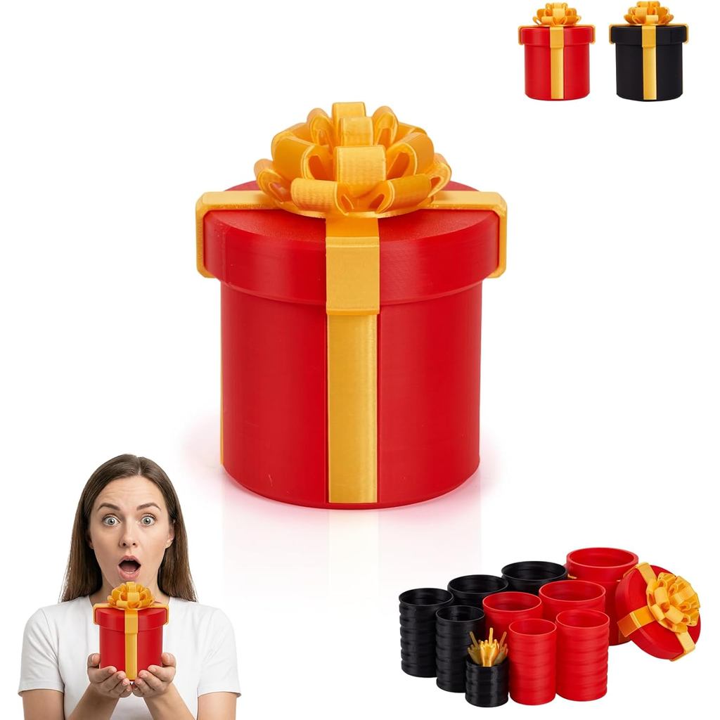 4.72 in Gotcha Box Prank with Funny Finger, Annoying Nested Screw Gift ...