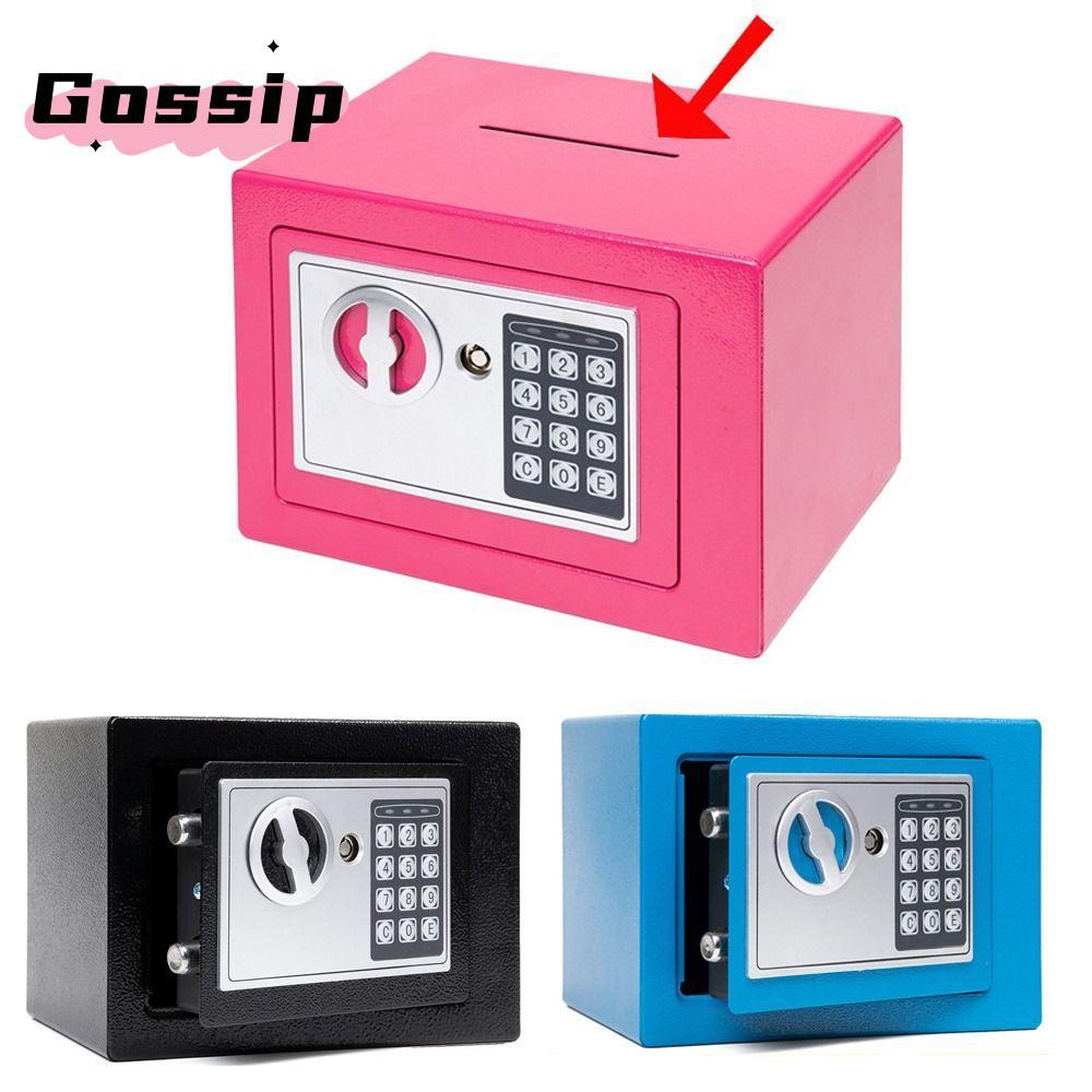 GOSSIP Small Safe Box, Fireproof Security Lock Wall Safe, Digital ...