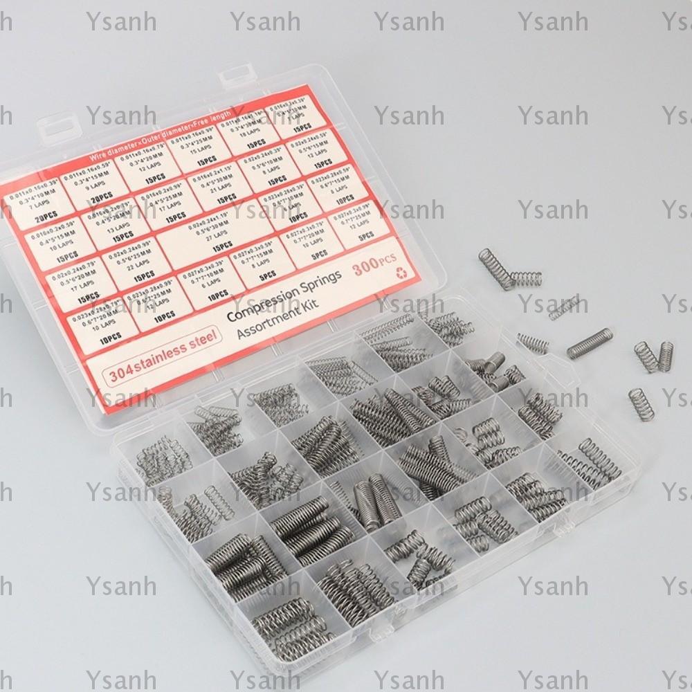 YSANH 300PCS/box Compression Spring Assortment Kit, Tension Spring DIY ...