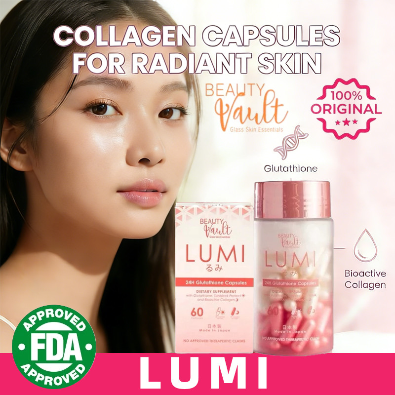 LUMI 24H GLUTATHIONE COLLAGEN CAPSULE WHITENING MADE IN JAPAN ORIGINAL BEAUTY  VAULT SKIN REJUVENATION ANTI AGING PREVENT WRINKLES BRIGHTER SKIN | Shopee  Philippines