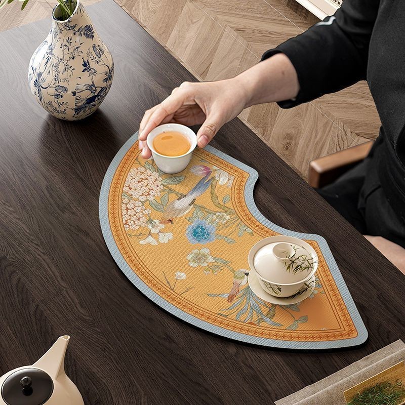New Style Tea mat diatom mud absorbent tea table New Chinese Style Tea ...