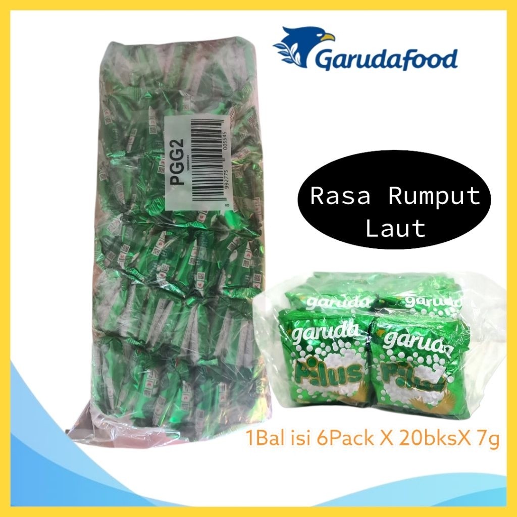 Garuda Pilus Seaweed 1 Bal contains 6 Packs X 20 packs X 7g). | Shopee ...