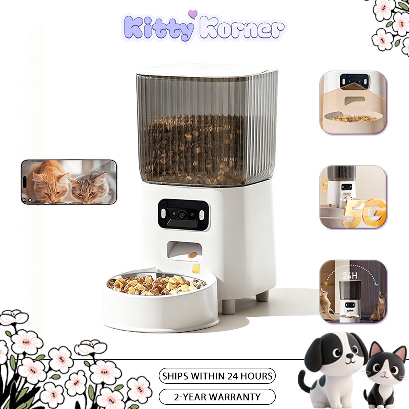 Automatic Pet Feeder Timed - Programmable Pet Food Dispenser for Cats ...