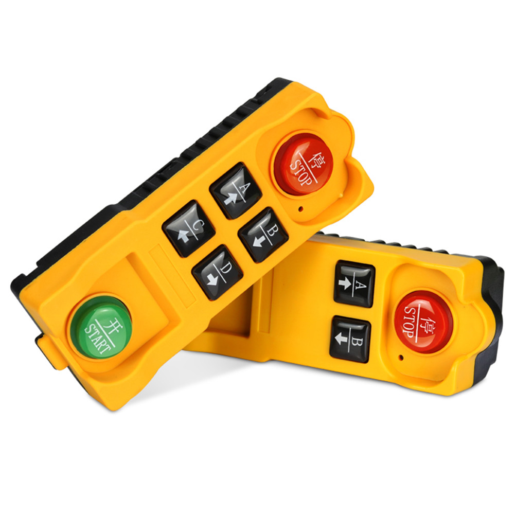 Industrial Wireless Remote Controller 2/4 Buttons Lifting Crane Remote ...