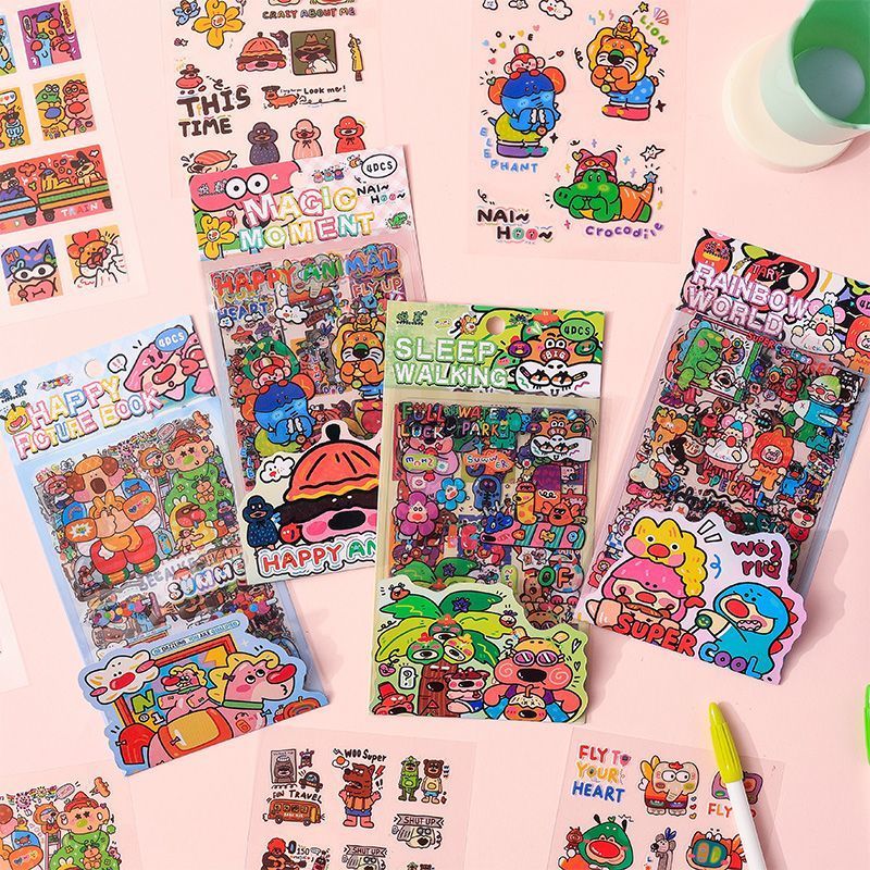 New Product Ready Stock Fantasy World Cute Cartoon Stickers Handbook ...