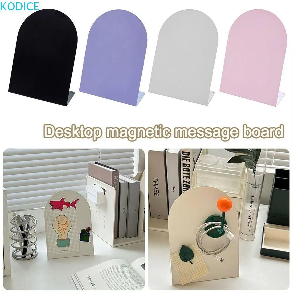 KODICE Desktop Message Board, Metal Standing Plates Large Capacity ...