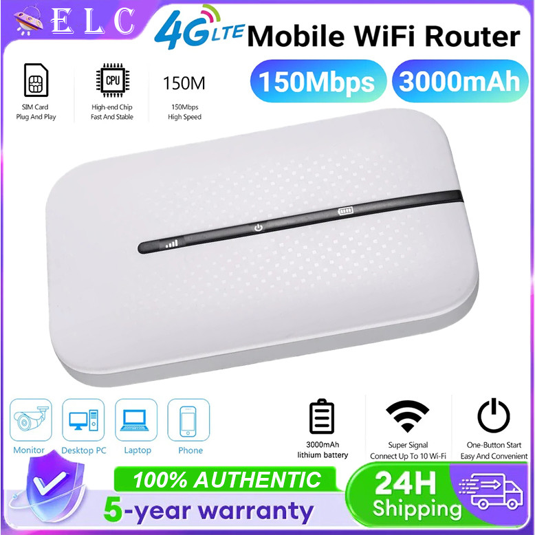 4G LTE Pocket WiFi Router Sim Repeater Network Expander Mobile Hotspot ...