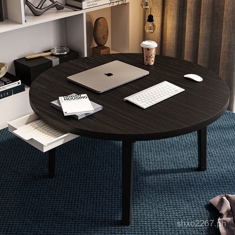 Bedside Tatami Small Round Study Desk Computer Desk Lazy Dormitory Bay ...