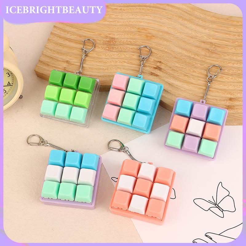 HB 9 Keys Square-Shaped Keyboard Keycaps Keychain Party Stress Relief ...