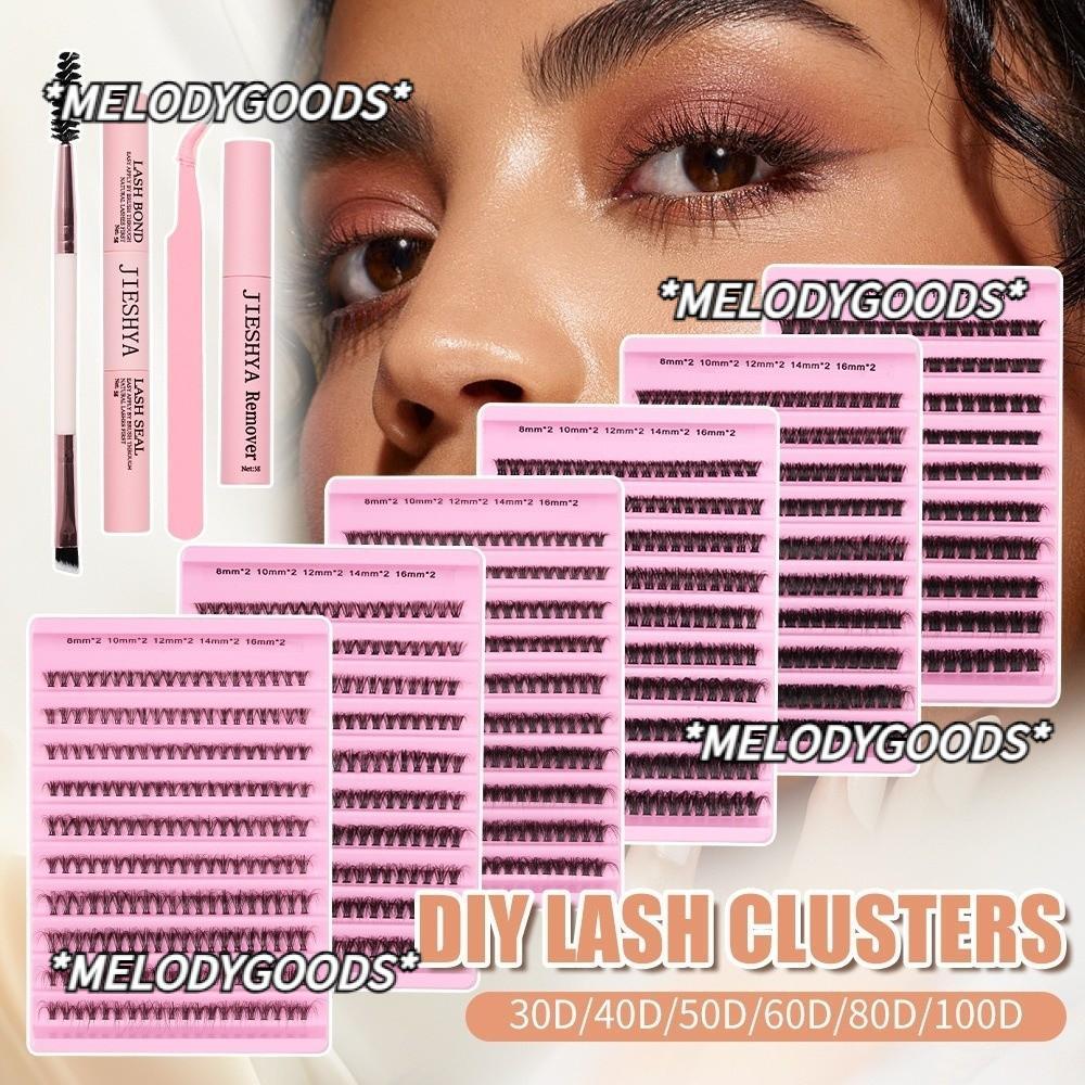 MELODG Segmented False Eyelashes, Mink Effect Mixed Length Fake Eyelash ...