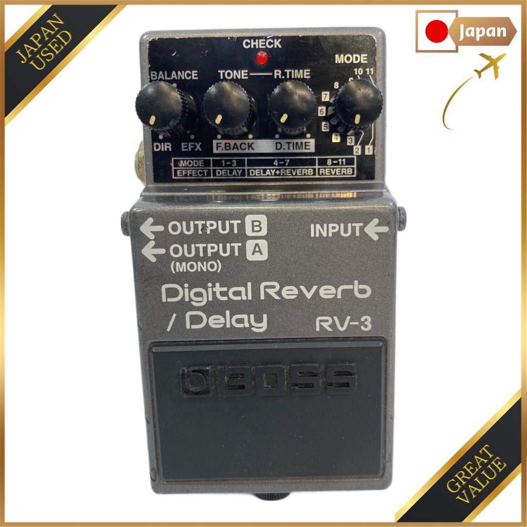 【USED】BOSS Digital Reverb RV-3 Direct from Japan 260117 | Shopee ...