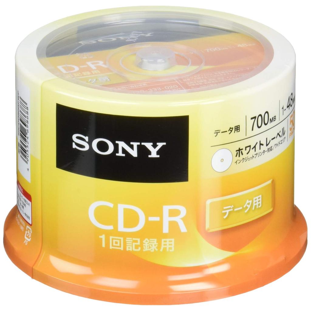 Sony Data CD-R 1-48x Speed 50-Pack (50CDQ80GPWP) | Shopee Philippines