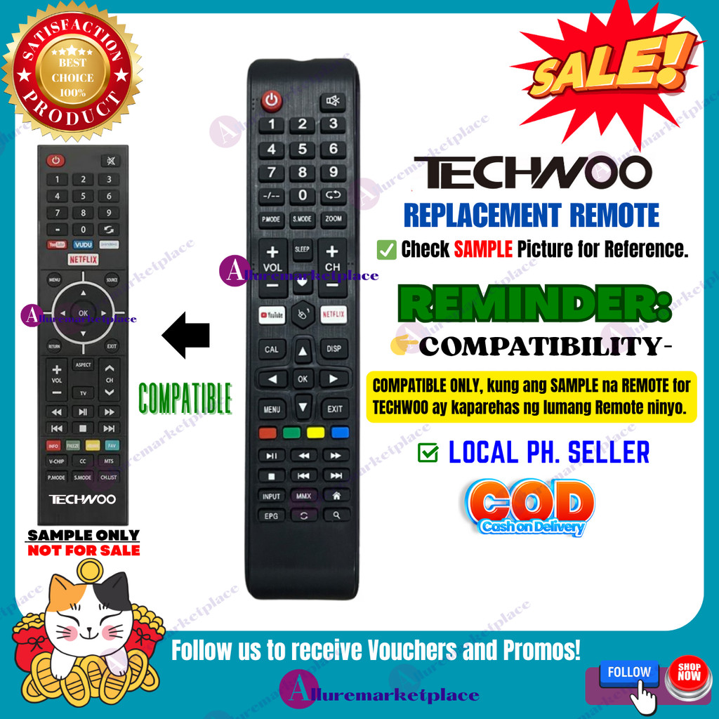 [**Mag Basa B4 Umorder**] TECHWOO SMART TV REMOTE *NO CODE NO SET UP ...
