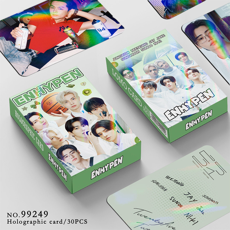 30pcs/box ENHYPEN Photocard Holographic card KPOP LOMO Card Collection Card  | Shopee Philippines