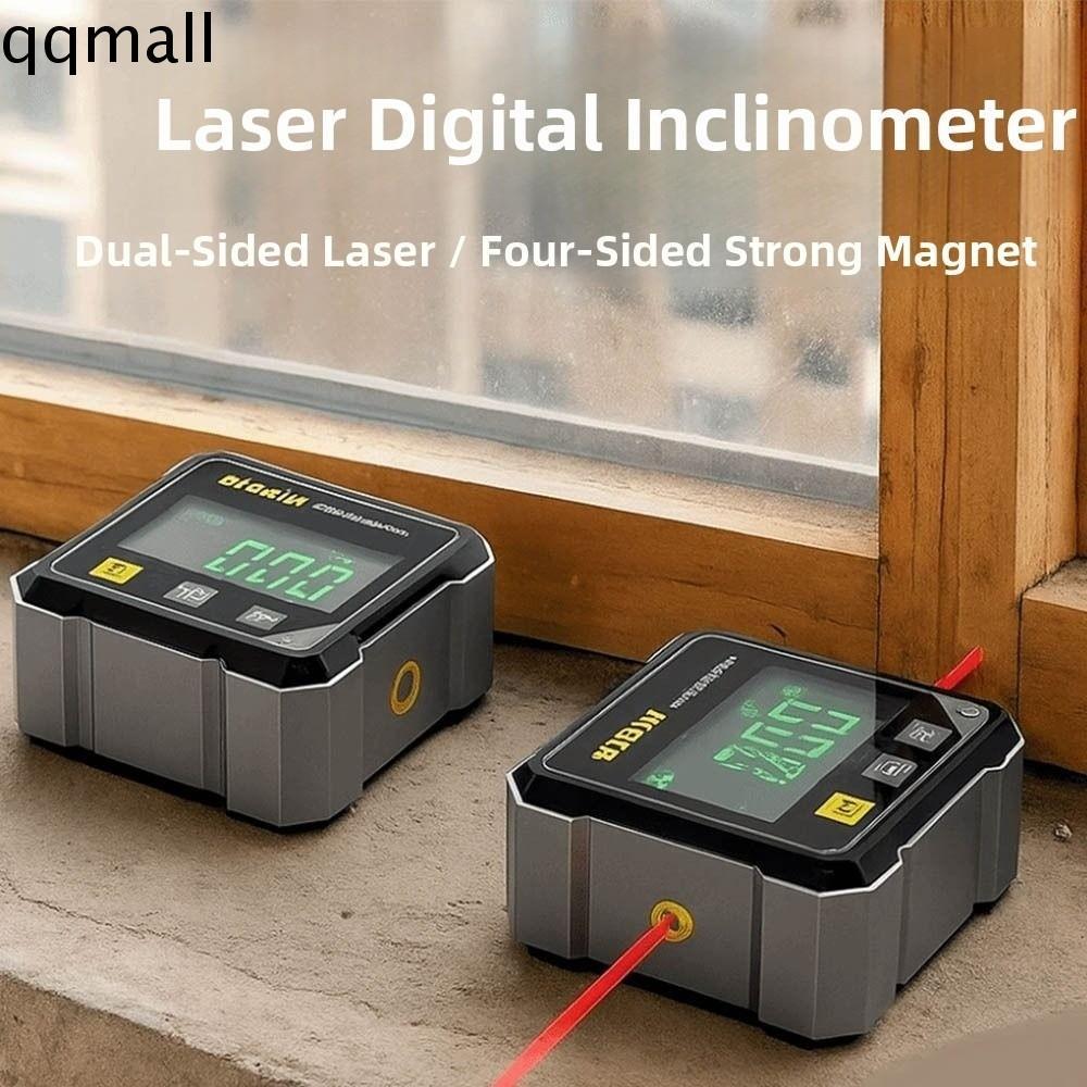 QQMALL Display Angle Gauge, Four Sided Digital Display Level Protractor ...