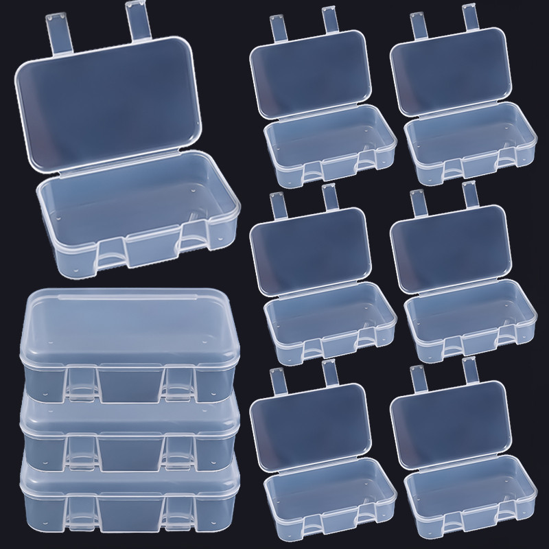 Containers with Lids Empty Hinged Small Boxes for DIY Jewelry Beads ...