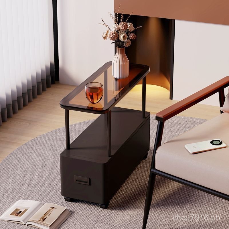 Bedside Ultra-Narrow Storage Luxury Movable Storage Cabinet Storage Gap ...