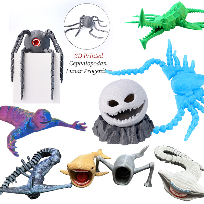 Sea Monster 3D Movable Joint Model Toys El Gran Maja The Bloop Action ...