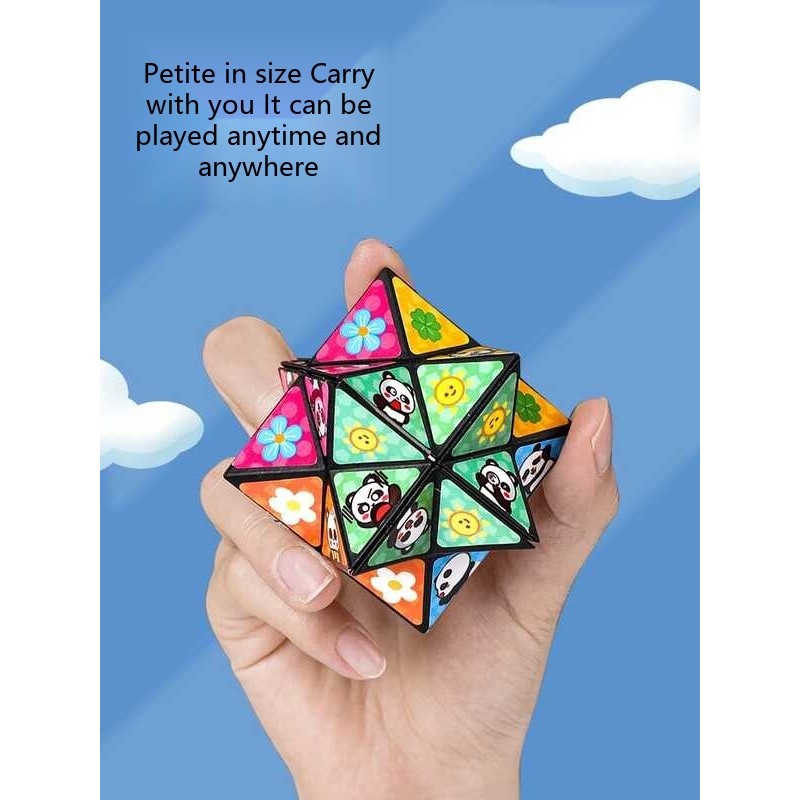Transformable Infinite Cube Panda Geometric Folding Flip Deformation ...