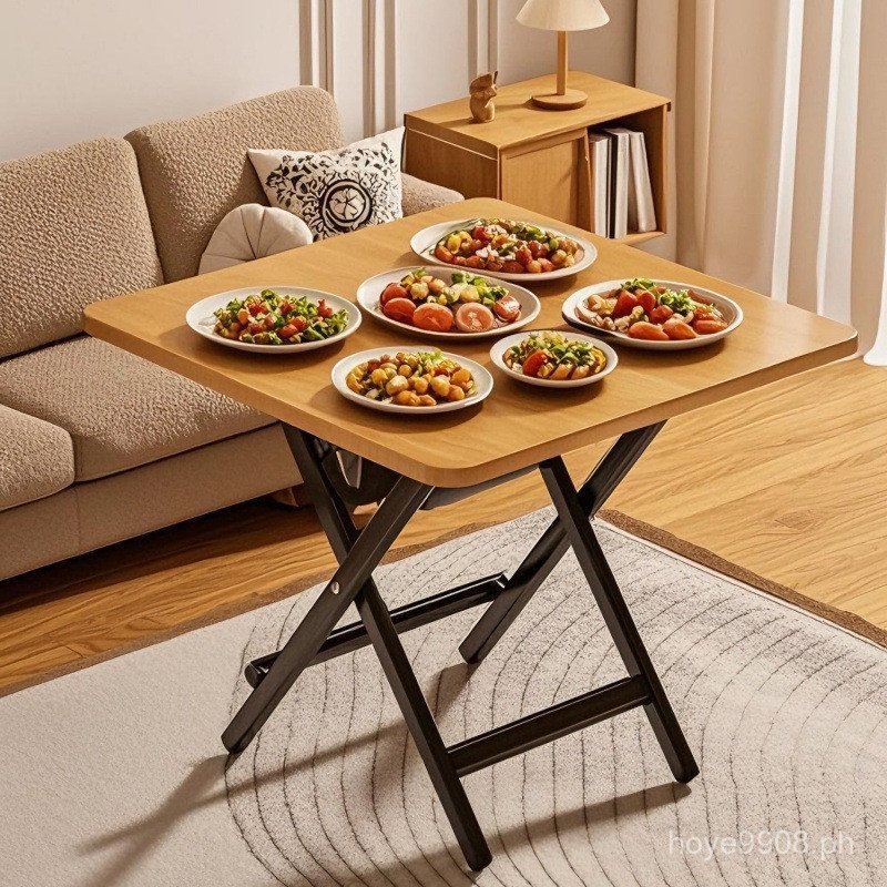 Simple and Minimalist Square Folding Dining Table for Home Use ...