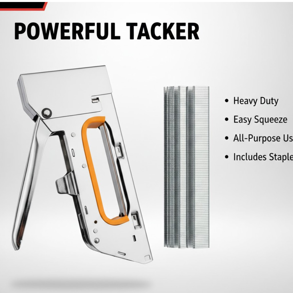 Heavy-Duty Staple- Value Professional Steel Hand Tacker | Shopee ...