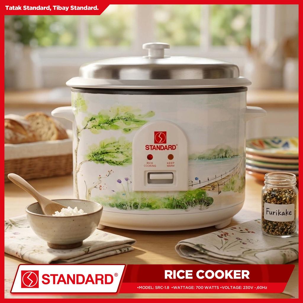 Standard Rice Cooker SRC 1.8L / 1.8 Liters Capacity Up to 10 Cups ...