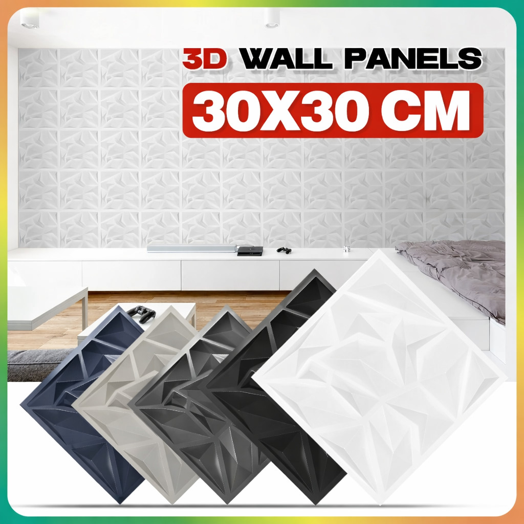 Pvc Wall Panel 3D Wallpaper Wall Design decor Home Living Room ...