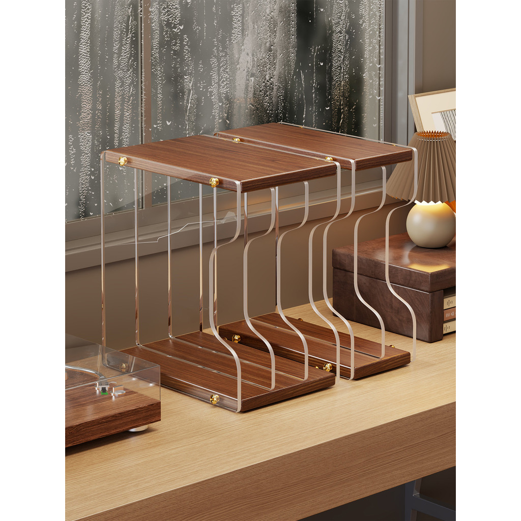 B. b.Large Size Vinyl Acrylic Display Stand Record Storage Rack CD ...