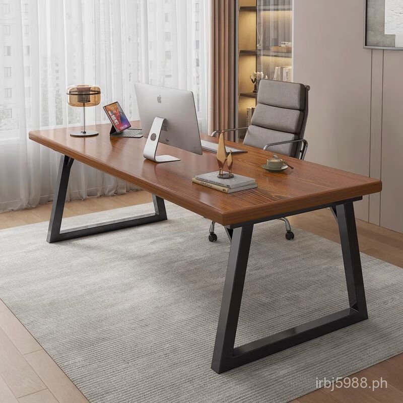 Home Workbench Office Desk Desktop Double Desk Writing Desk Modern ...