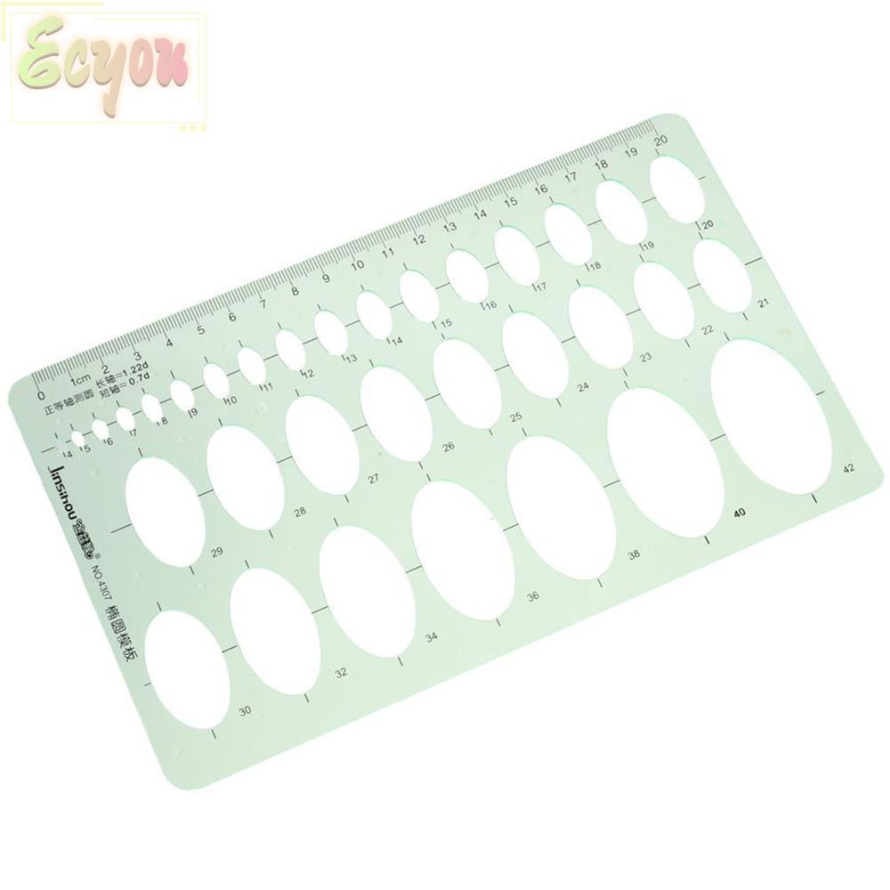 ECYOU Geometric Drawings Templates Rulers, Multi-Function Green ...