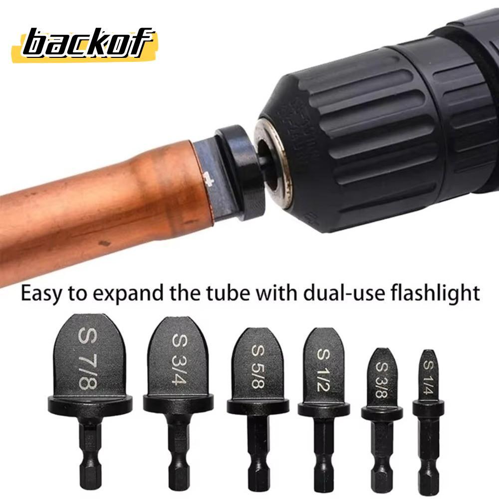 BACKOF 5/6Pcs Copper Tube Expander, Manual HVAC Repairing Set Pipe Hole ...