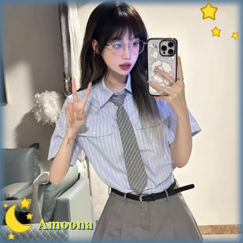 AMOONA Uniform Tie Schoolgirl JK Uniform Suit Neckwear Pre-tied Black ...